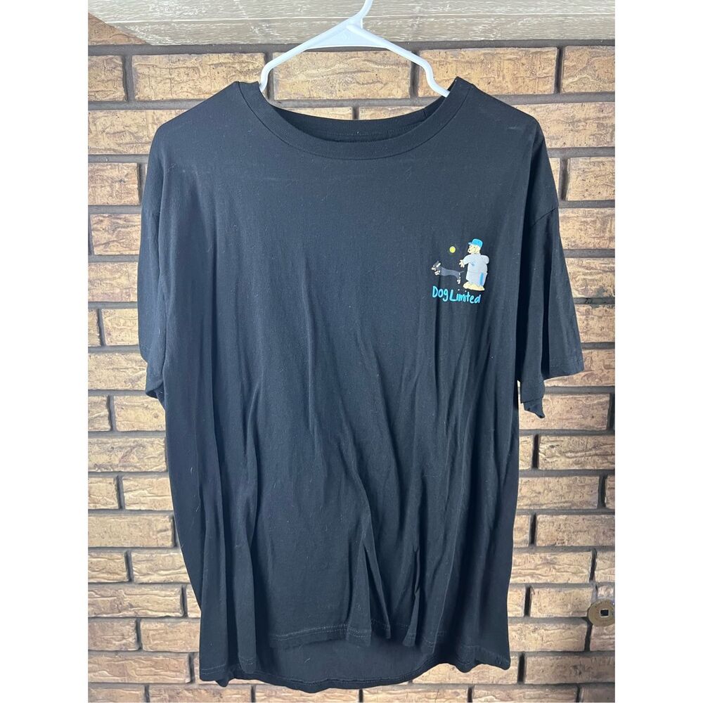 Dog Limited ‎ Black Shirt Mens XLarge  Funny Graphic Cotton Lightweight